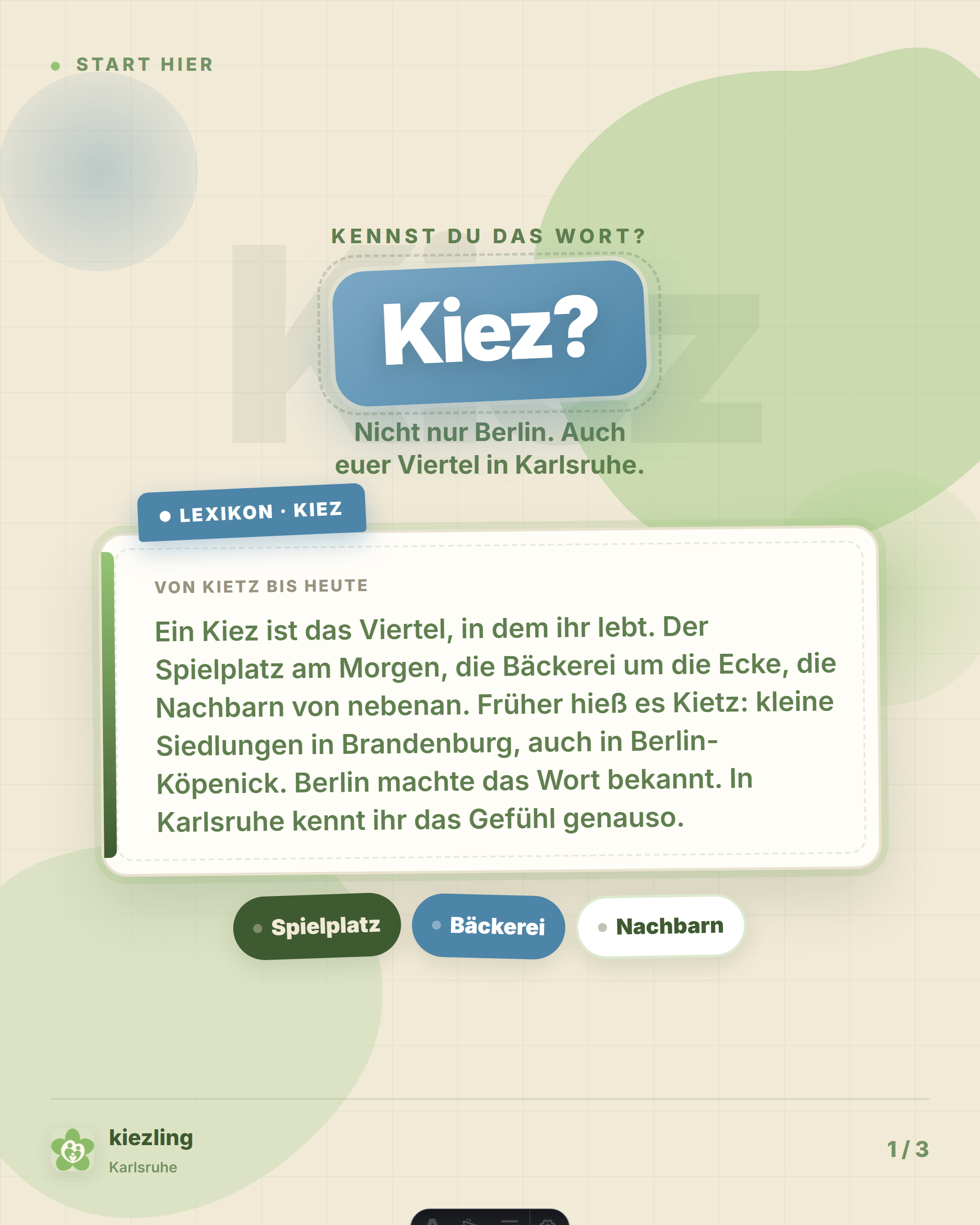 Slide 1: Was ist ein Kiez?