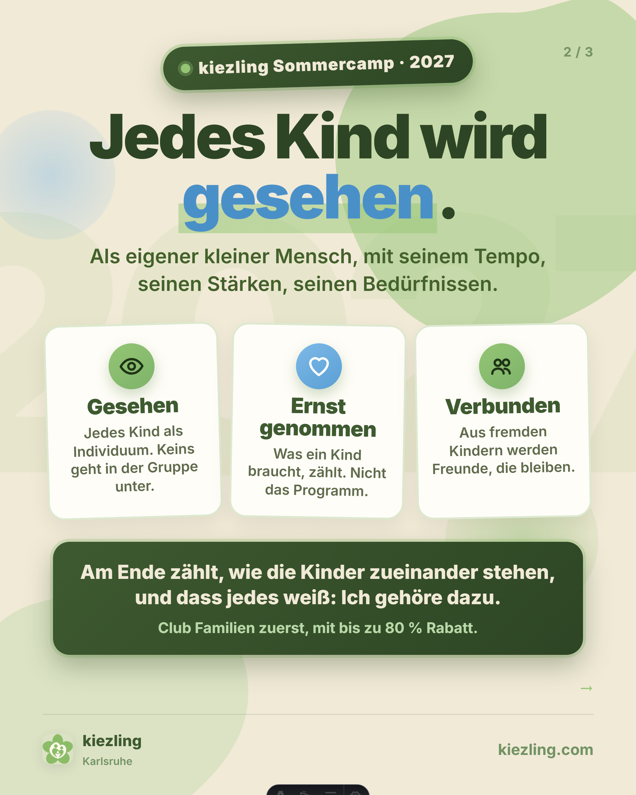 Slide 2: Großes Ziel · Sommer 2027
